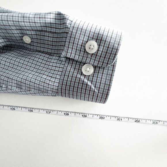 Eddie Bauer Mens Wrinkle Resistant Shirt Long Sleeve Button Down Plaid Large - Picture 5 of 7